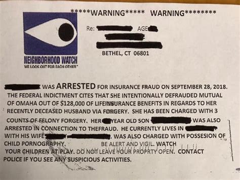 fake neighborhood watch postcards|Bethel PD: Charges on fake postcards ‘completely false.